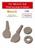 Omask 74809 Fw 190 A-5 / A-6 wheel bay plugs (for Eduard) 1/48